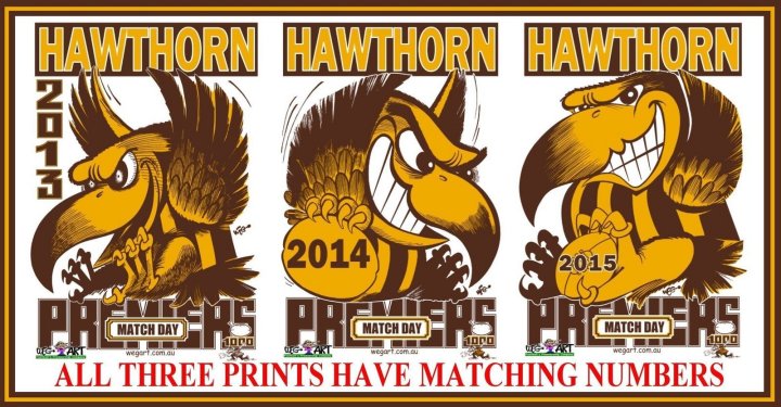2013,2014 &2015 Match Day Prints